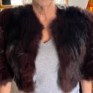 Women's Black Faux Fur Bomber Jacket